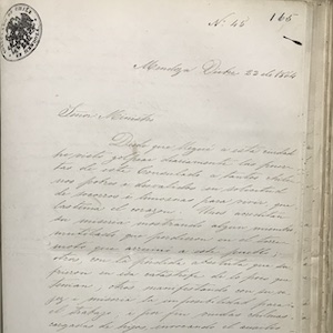 Photo of handwritten letter. Transcription and translation on source page. 