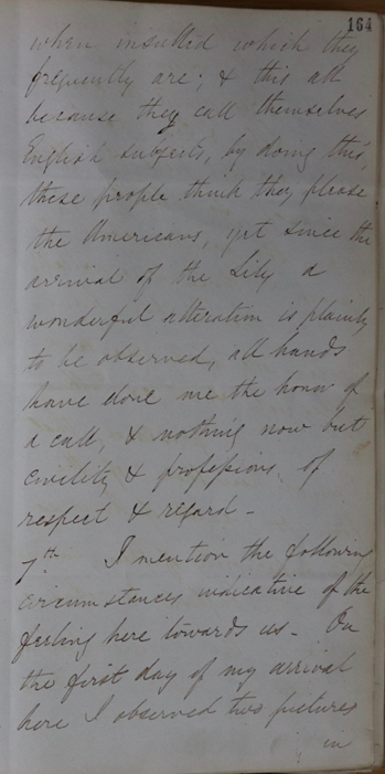 First letter from the British military officer and diplomat Atkins Hamerton on military defeat and artistic displays