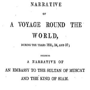 Title page of Dr. William Ruschenberger's memoir