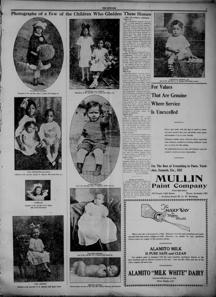 "The Pan-African Congress," The Monitor, 4 August 1921, Omaha, Nebraska