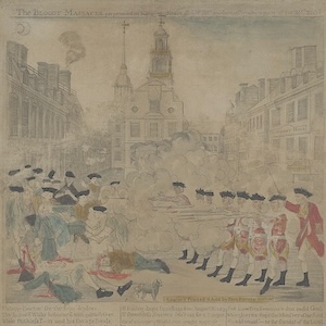 Print of Boston Massacre