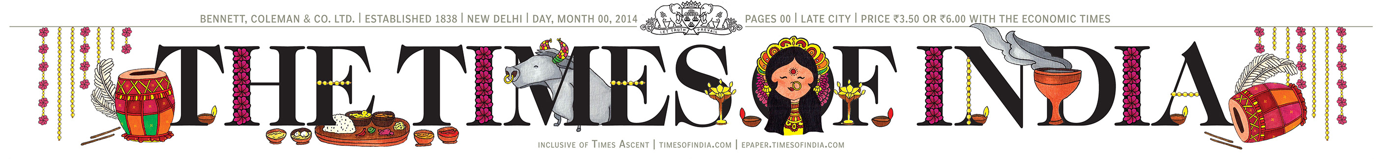 The Times of India masthead from September 28, 2017