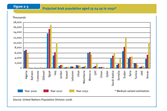 thumbnail of the Arab Countries Youth Population statistics 