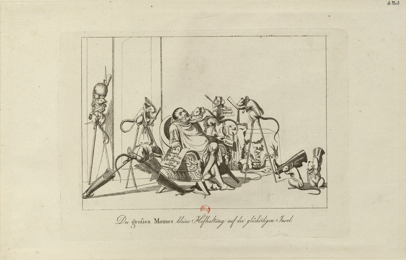 Cartoon of Napoleon as aa mouse