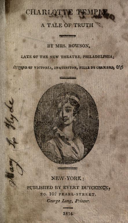 Title page of Charlotte Temple: A Tale of Truth