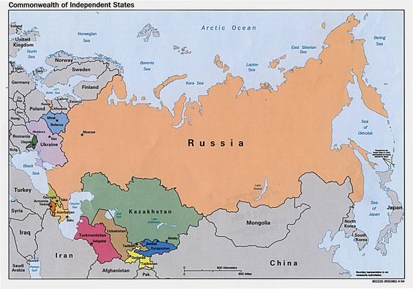 Commonwealth of Independent States Map