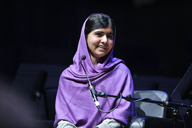 A photo of Malala Yousafzai, Pakistani activist for education