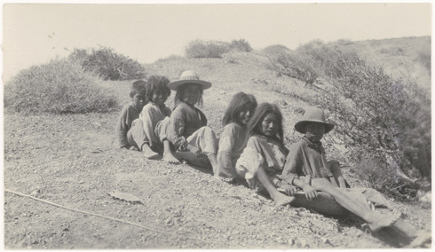 Seri Children Sliding on Turtle Shells