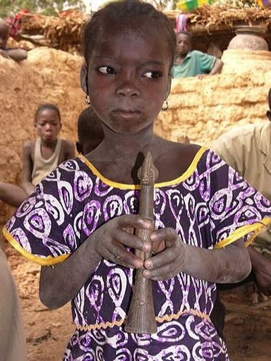 Photograph of girl from a village in the Mossi country of Burkina Faso