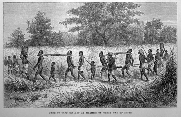 Photo of captive Africans