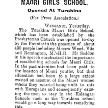 Text of an article on girls school transcription below