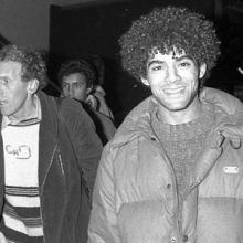 Toumi Djaïdja (third from right) in Lyon, 1983.  
