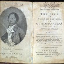 Title page from The Interesting Narrative of the Life of Olaudah Equiano