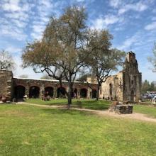 Photograph of the san francisco de la espada mission 