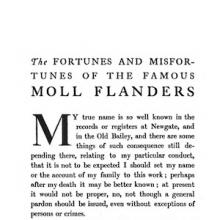 Excerpt of Moll Flanders
