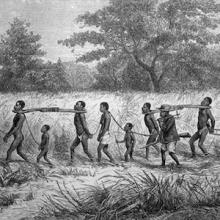 Thumbnail of drawing captive Africans