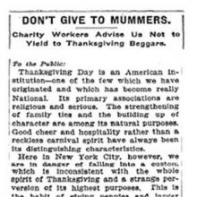 Thanksgiving Newspaper Article thumbnail image