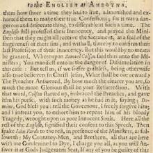 A True Relation of the Unjust Proceedings Against the English Excerpt