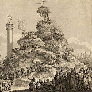 Engraving of View of the Mound of Champ de la Reunion